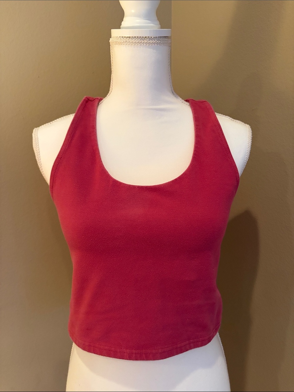 Pact Racerback Crop Tank - Berry Pink